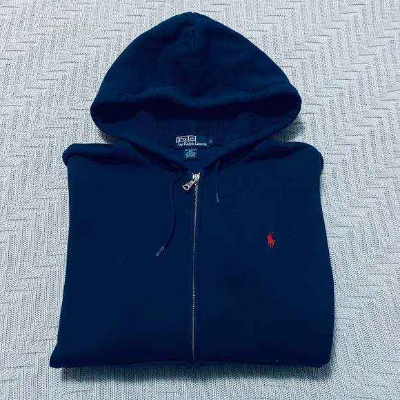 Polo Ralph Lauren Other - Polo Ralph Lauren navy zip up hoodie
